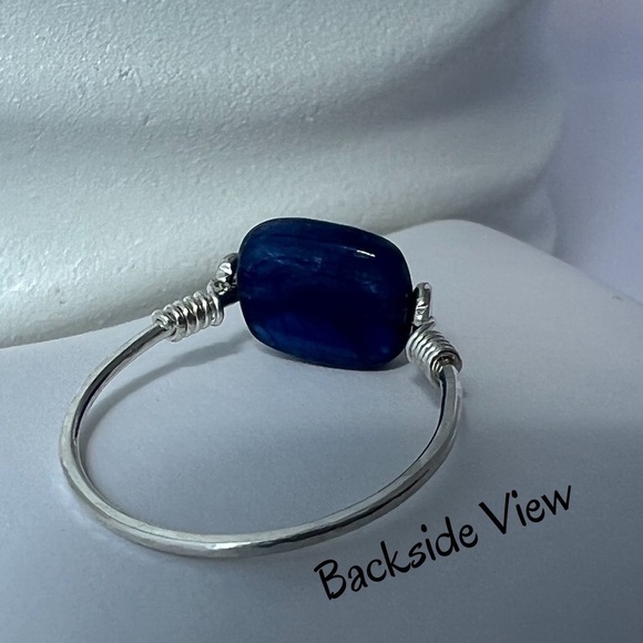 BLUE Kyanite Sterling Silver Ring - Picture 7 of 12
